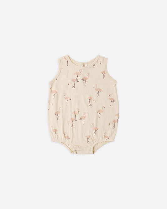 BUBBLE ONESIE | FLAMINGO