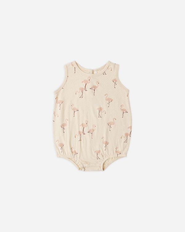 BUBBLE ONESIE | FLAMINGO