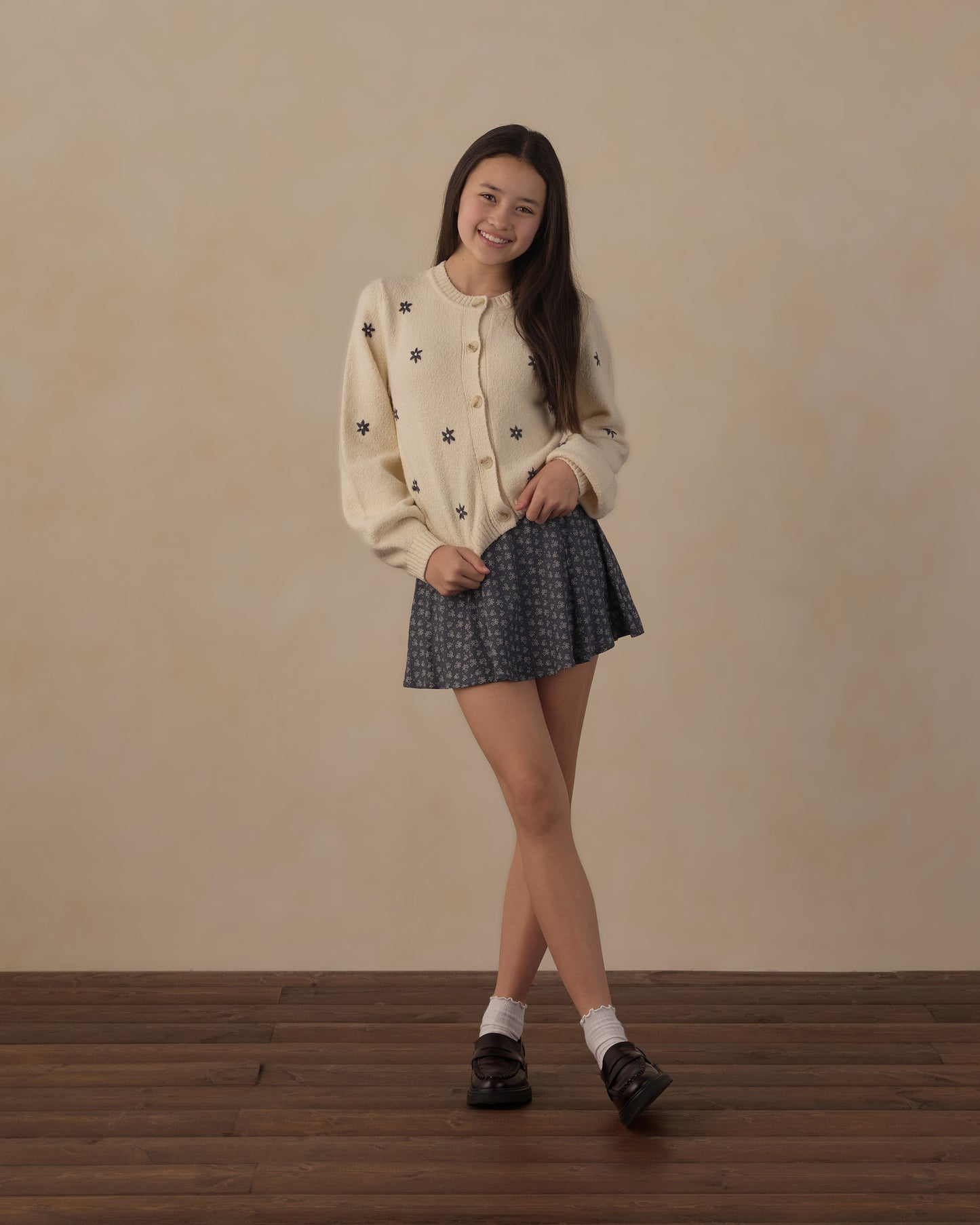 TEEN CHEYENNE CARDIGAN || MIDNIGHT DAISIES