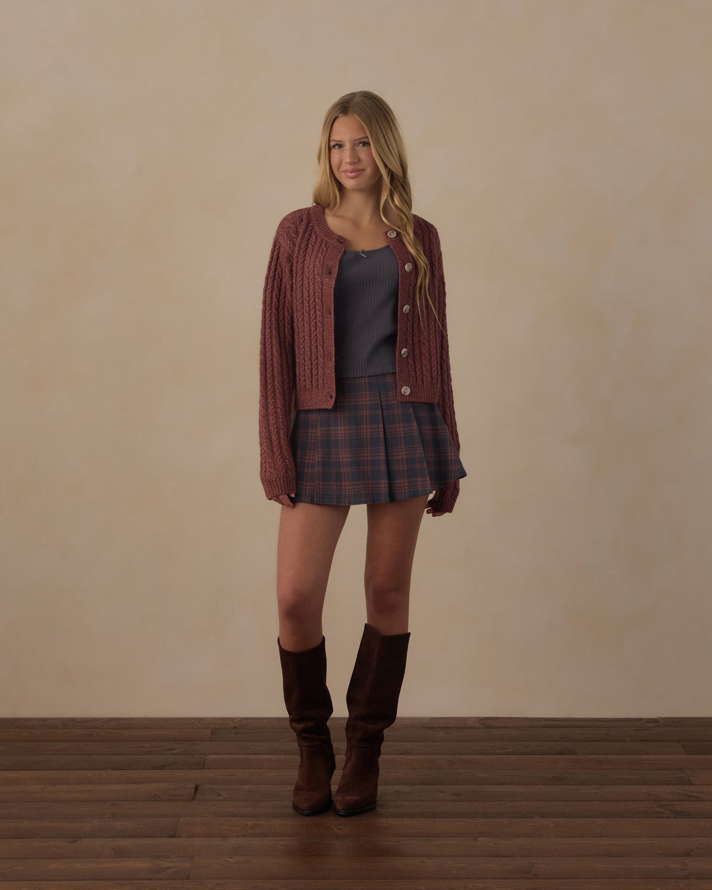 TEEN CHEYENNE CARDIGAN || MULBERRY