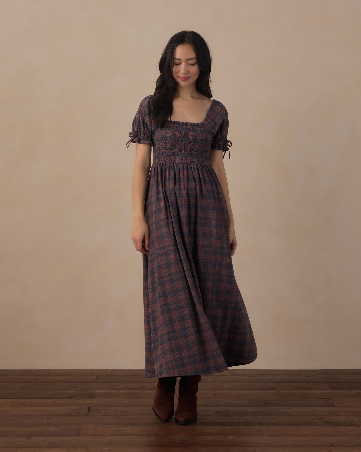 WOMEN'S DALLAS DRESS || MIDNIGHT PLAID