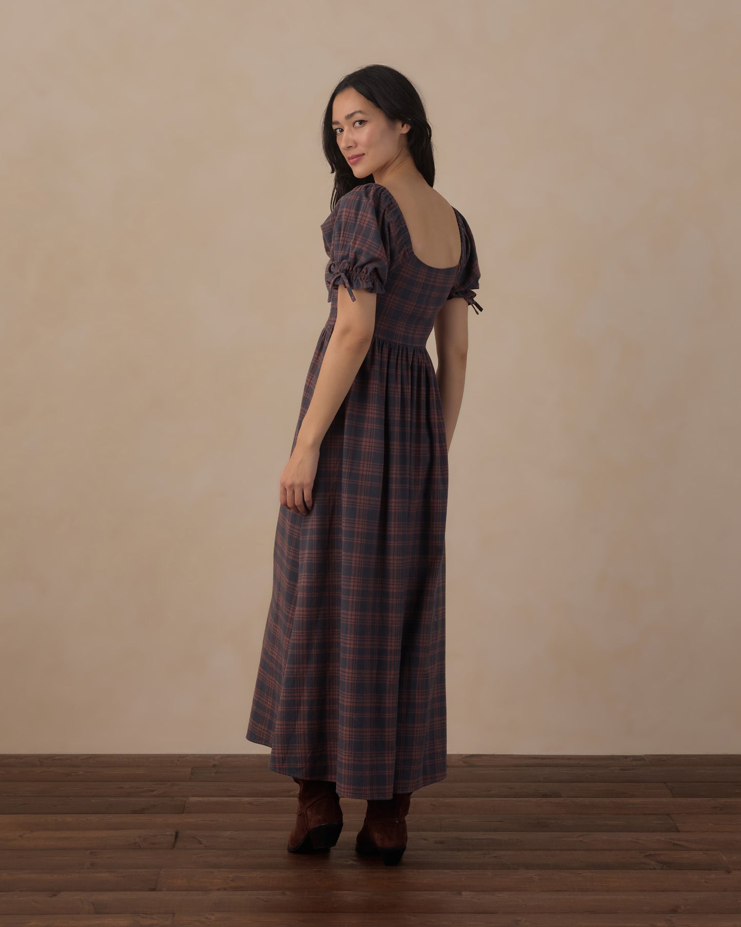 WOMEN'S DALLAS DRESS || MIDNIGHT PLAID