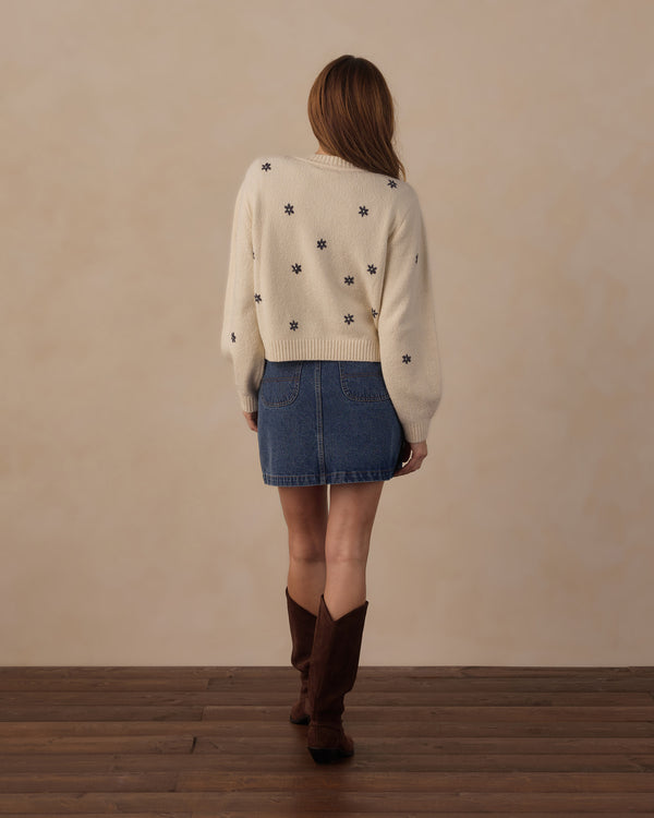 WOMEN'S CHEYENNE CARDIGAN || MIDNIGHT DAISIES