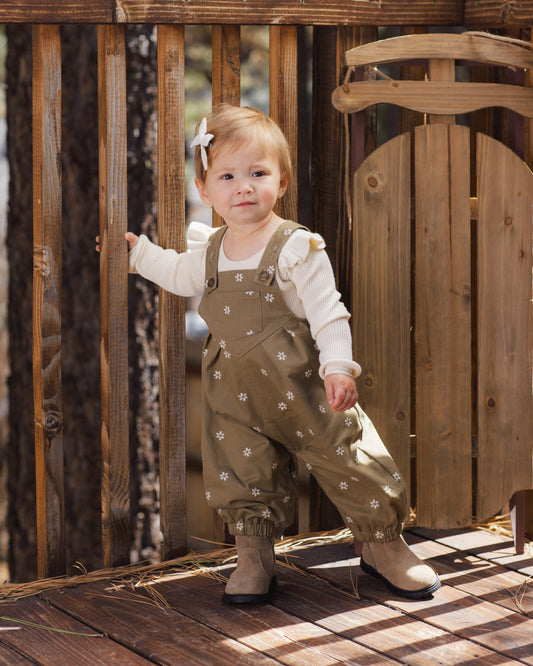 VINTAGE OVERALL || EMBROIDERED DAISES