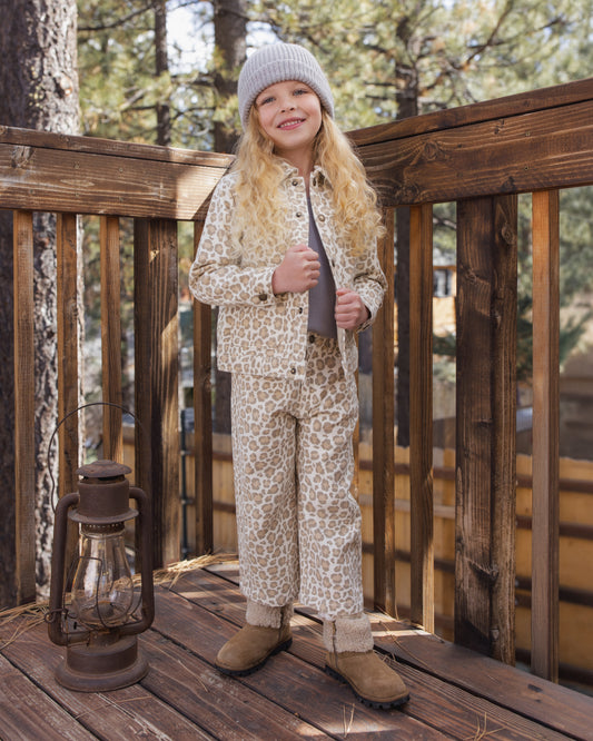 STRAIGHT LEG PANT || LEOPARD