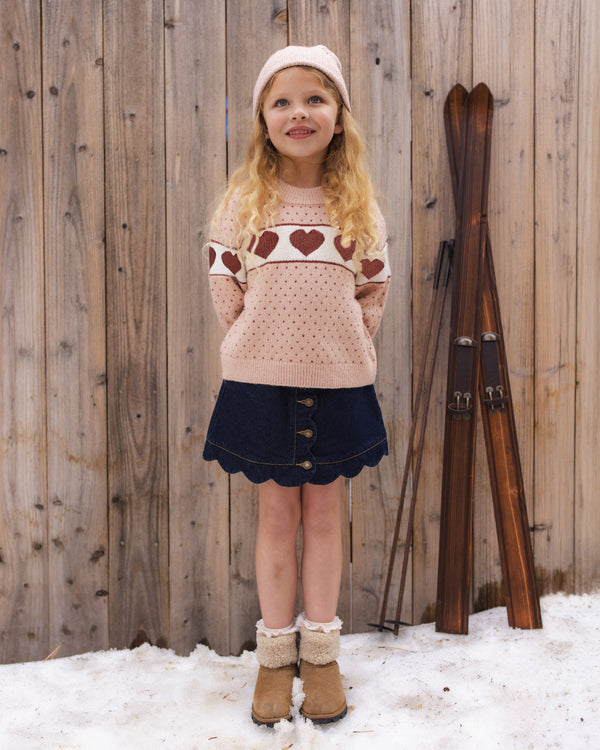 REAGAN SWEATER || HEARTS