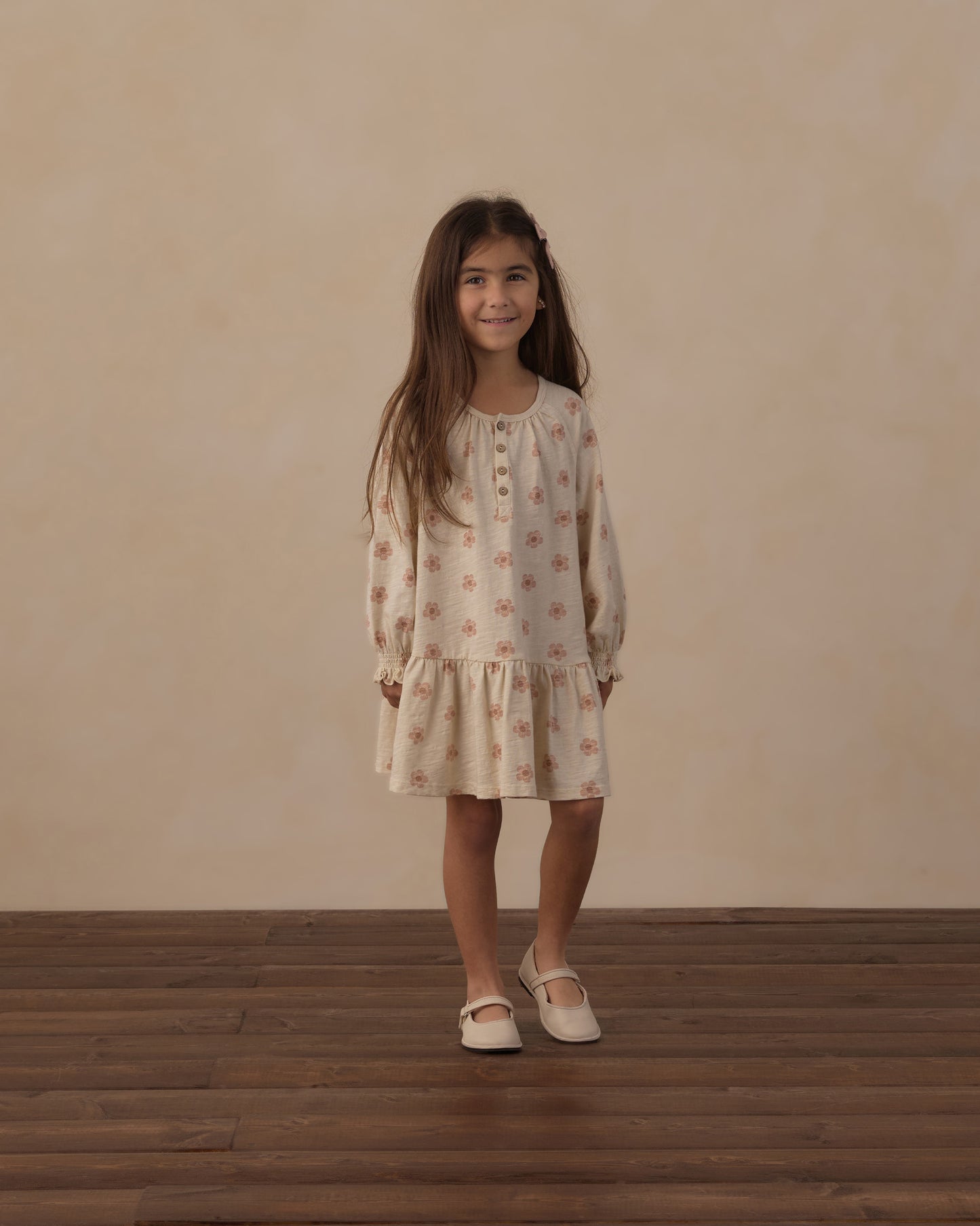 SWING DRESS || PINK DAISES