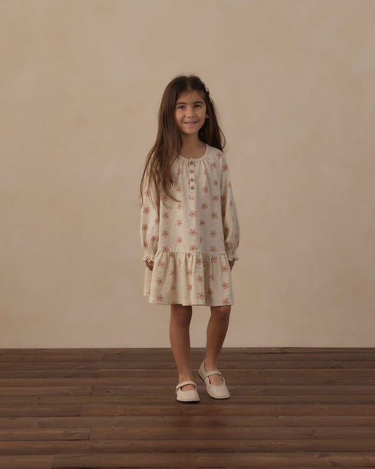 SWING DRESS || PINK DAISES