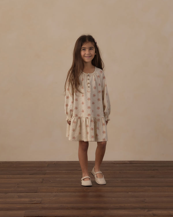 SWING DRESS || PINK DAISES