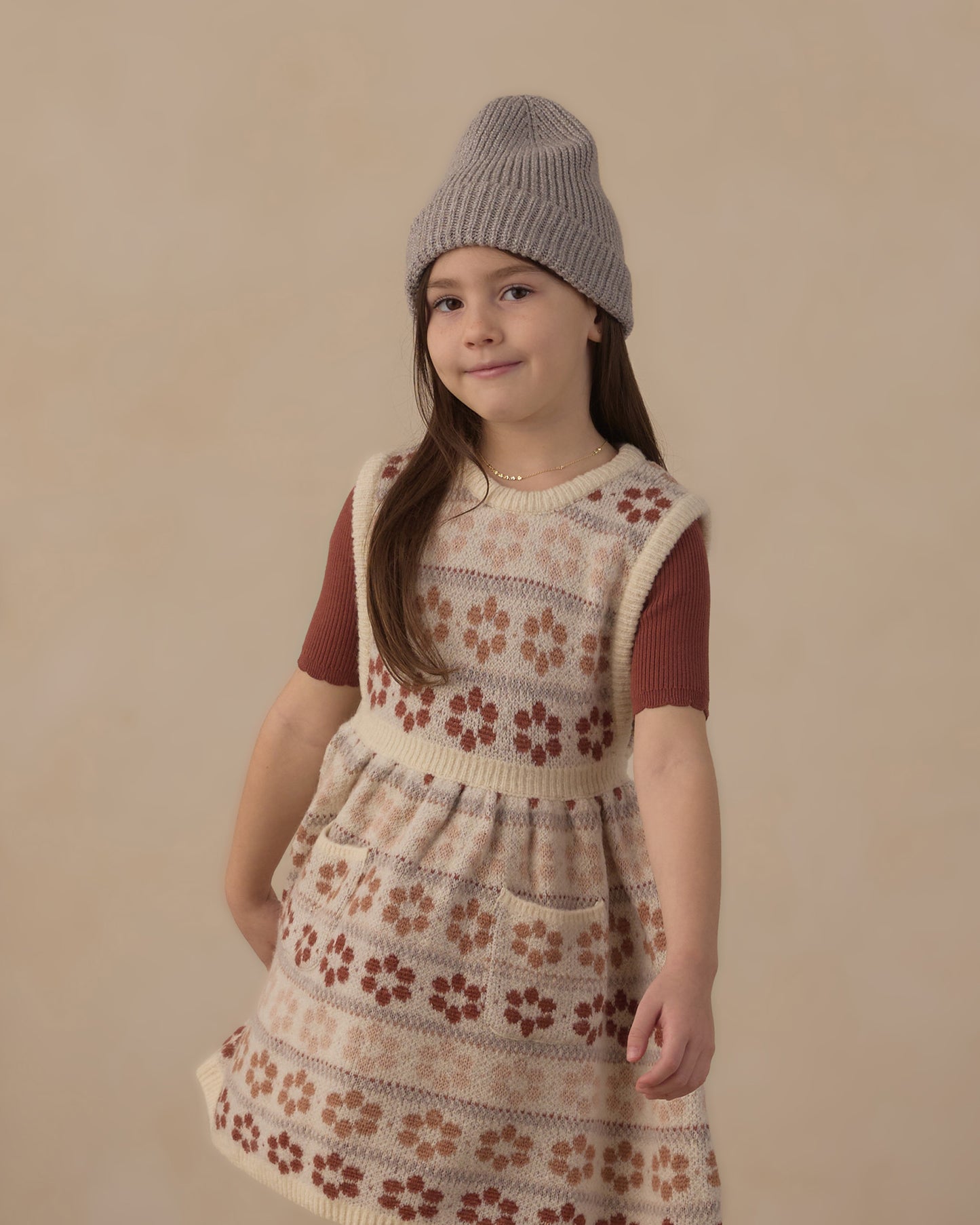 VIOLETTE SWEATER DRESS || FLOWER FAIR ISLE