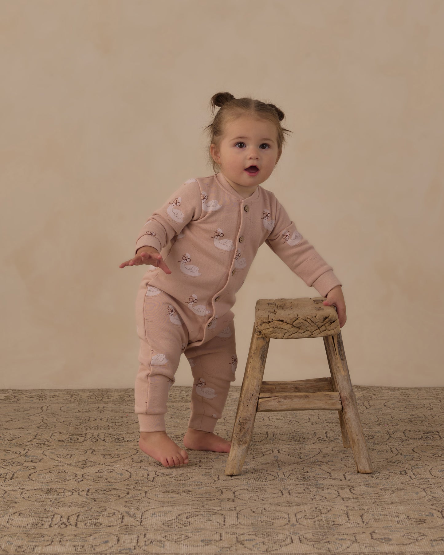 BUTTON DOWN JUMPSUIT || SWANS