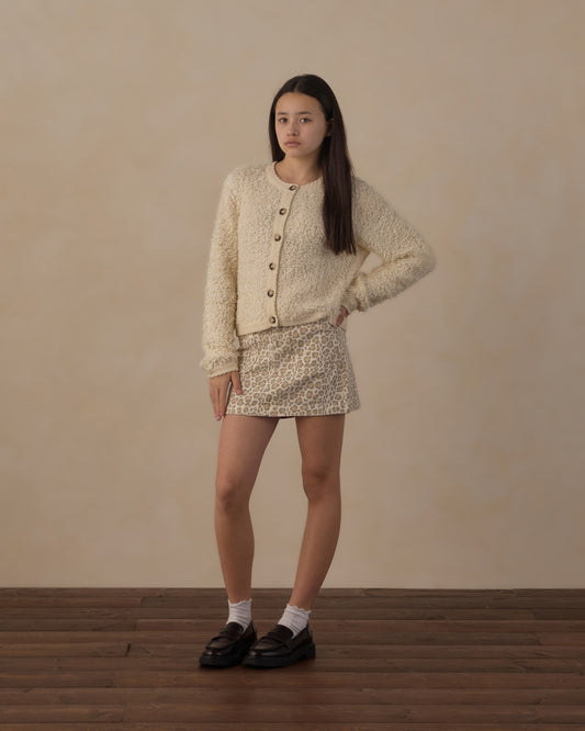 TEEN TENNESSEE MINI SKIRT || BLUE LEOPARD