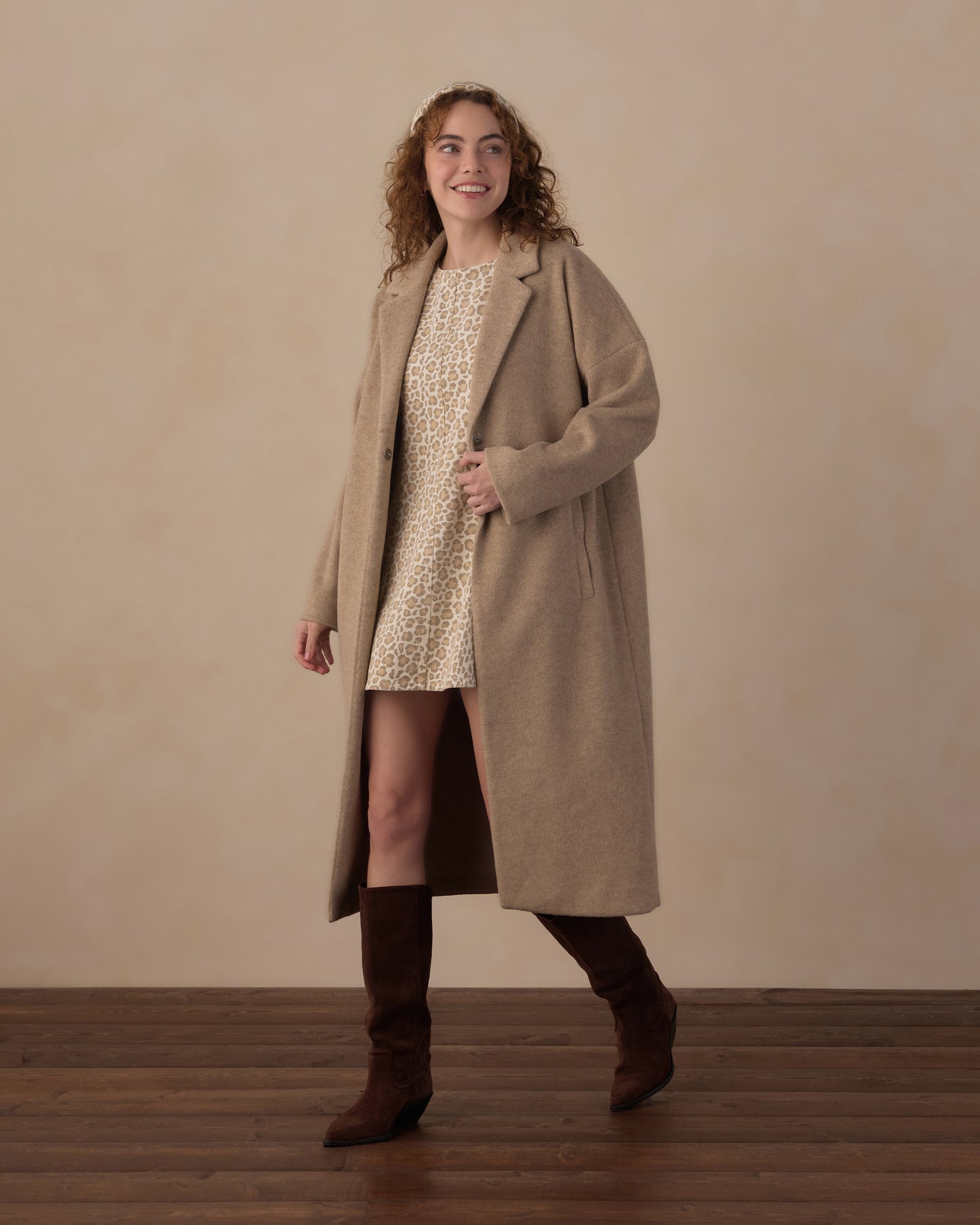 WOMEN'S PRESLEY LONGLINE COAT || STONE