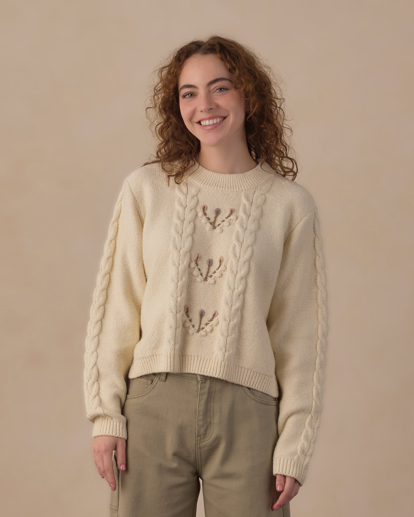 WOMEN'S REAGAN SWEATER || NATURAL