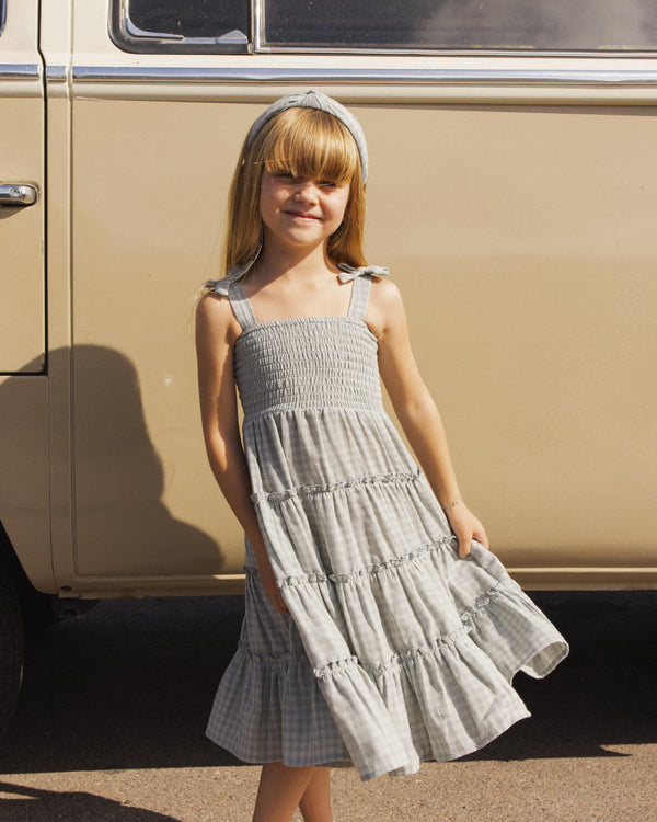TAYLOR DRESS || GREEN GINGHAM