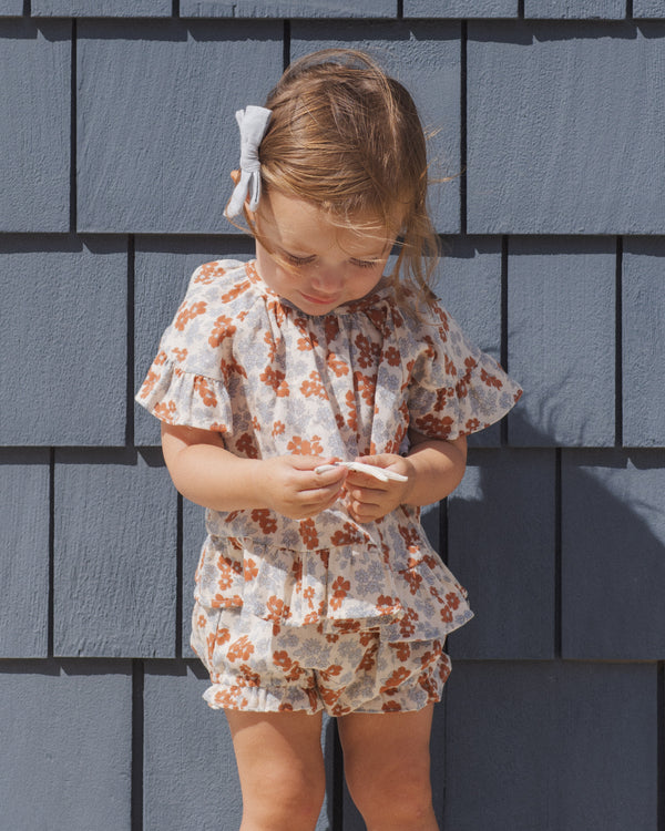 BUTTERFLY TOP & BLOOMER SET || AMERICANA FLORAL