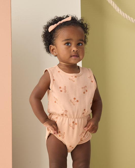 CINCH PLAYSUIT || CHERRY BOWS