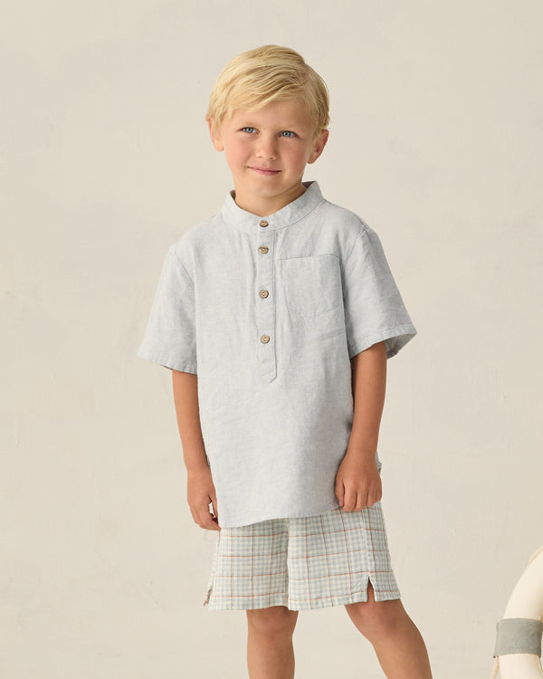 PERRY SHORT || LIGHT BLUE PLAID