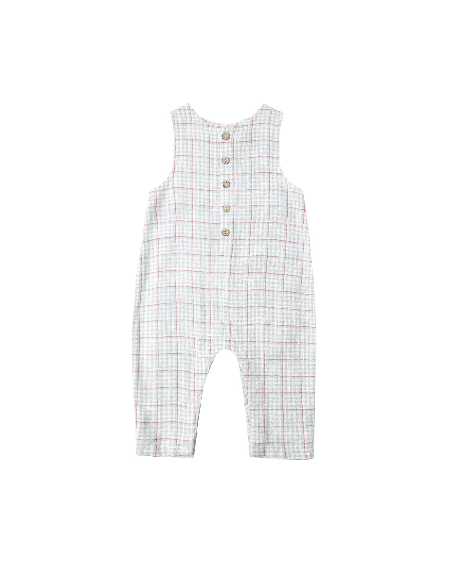 BUTTON JUMPSUIT || LIGHT BLUE STRIPE