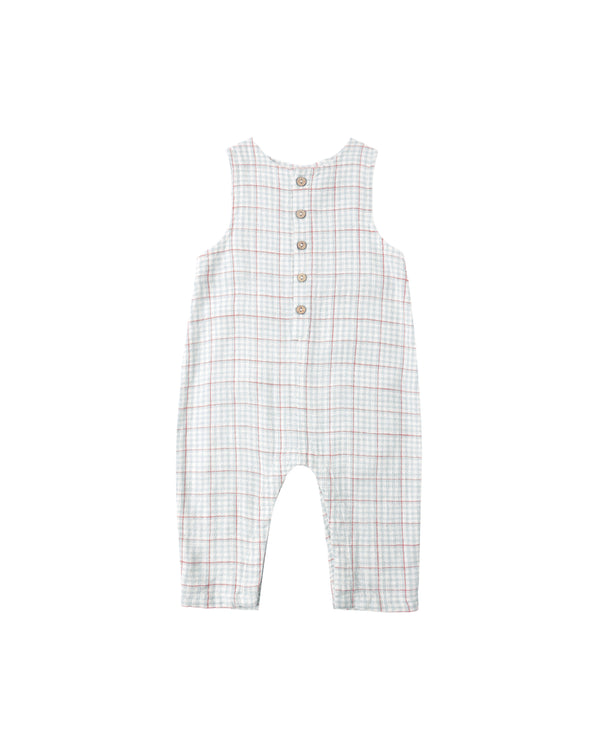 BUTTON JUMPSUIT || LIGHT BLUE STRIPE
