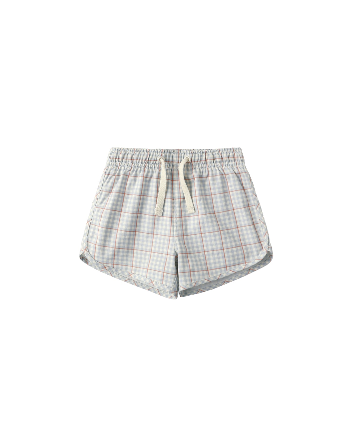 SWIM TRUNK || LIGHT BLUE PLAID
