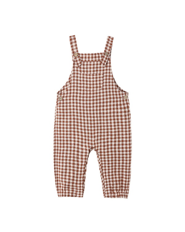 BABY OVERALLS || BRICK CHECK