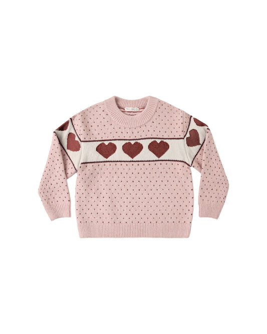 REAGAN SWEATER || HEARTS