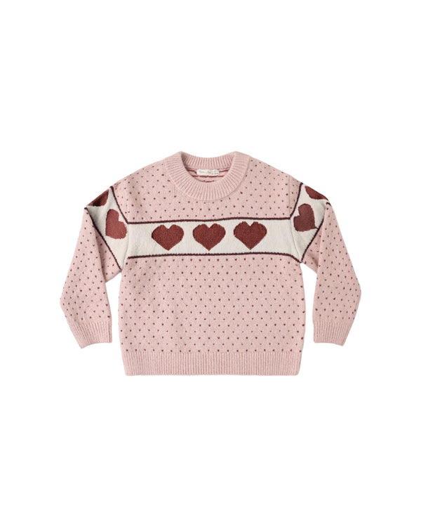 REAGAN SWEATER || HEARTS