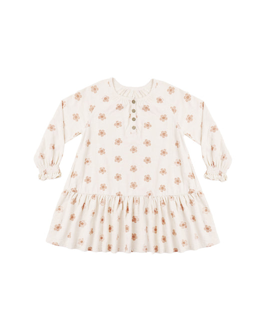 SWING DRESS || PINK DAISES