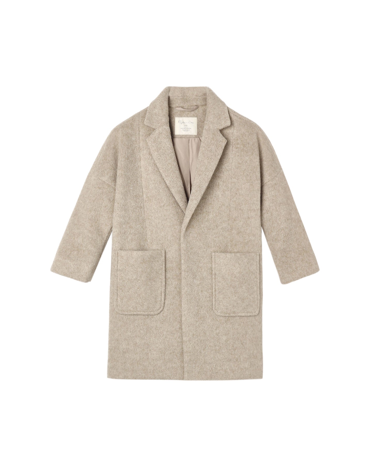 LONGLINE COAT || STONE