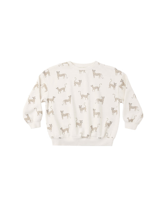 RELAXED SWEATSHIRT || LEOPARDS