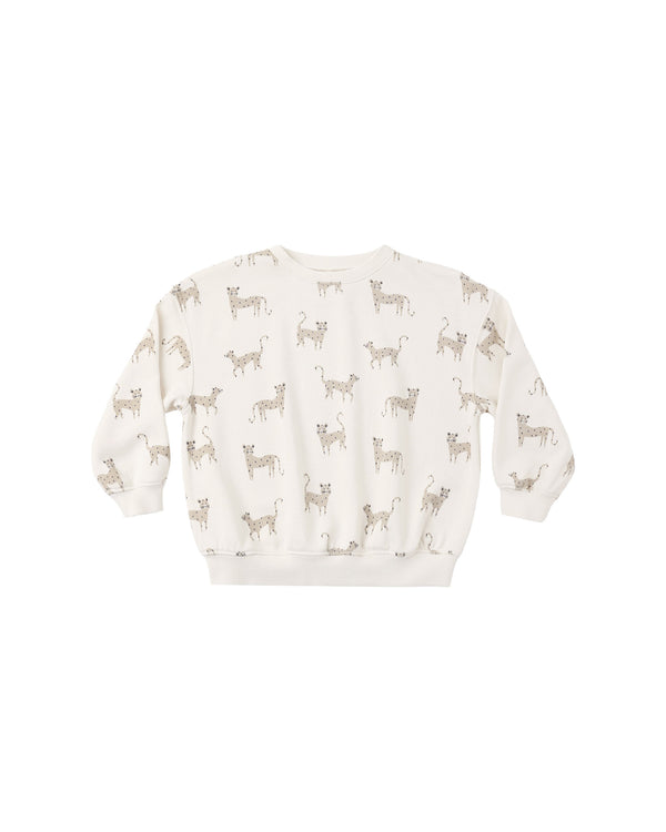 RELAXED SWEATSHIRT || LEOPARDS