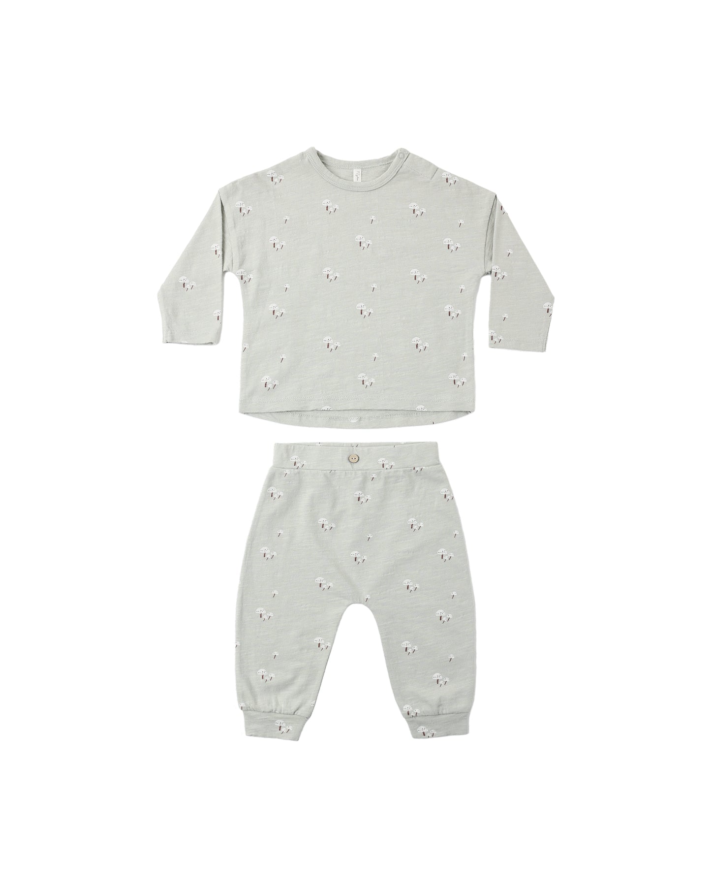 LONG SLEEVE TEE + PANT SET || MUSHROOMS
