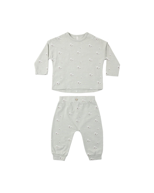 LONG SLEEVE TEE + PANT SET || MUSHROOMS