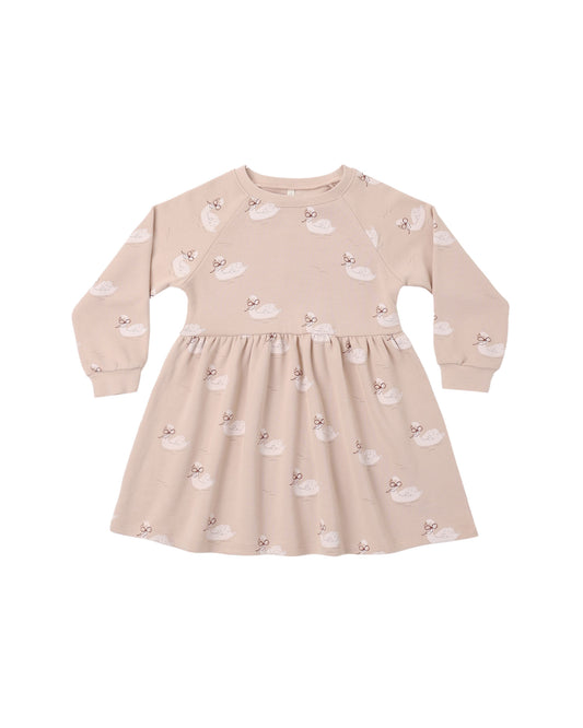 RAGLAN DRESS || SWANS