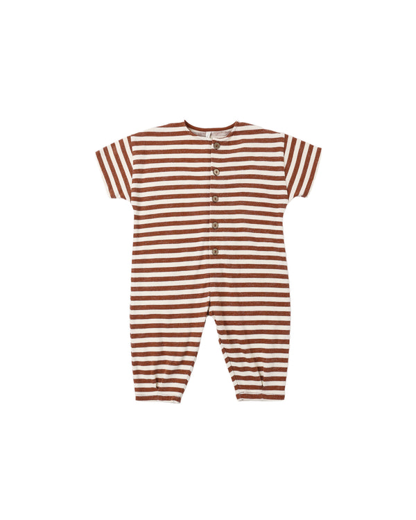 HAYES JUMPSUIT || BRICK STRIPE