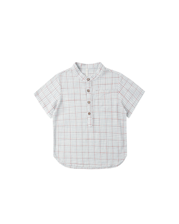 MASON SHIRT || LIGHT BLUE PLAID
