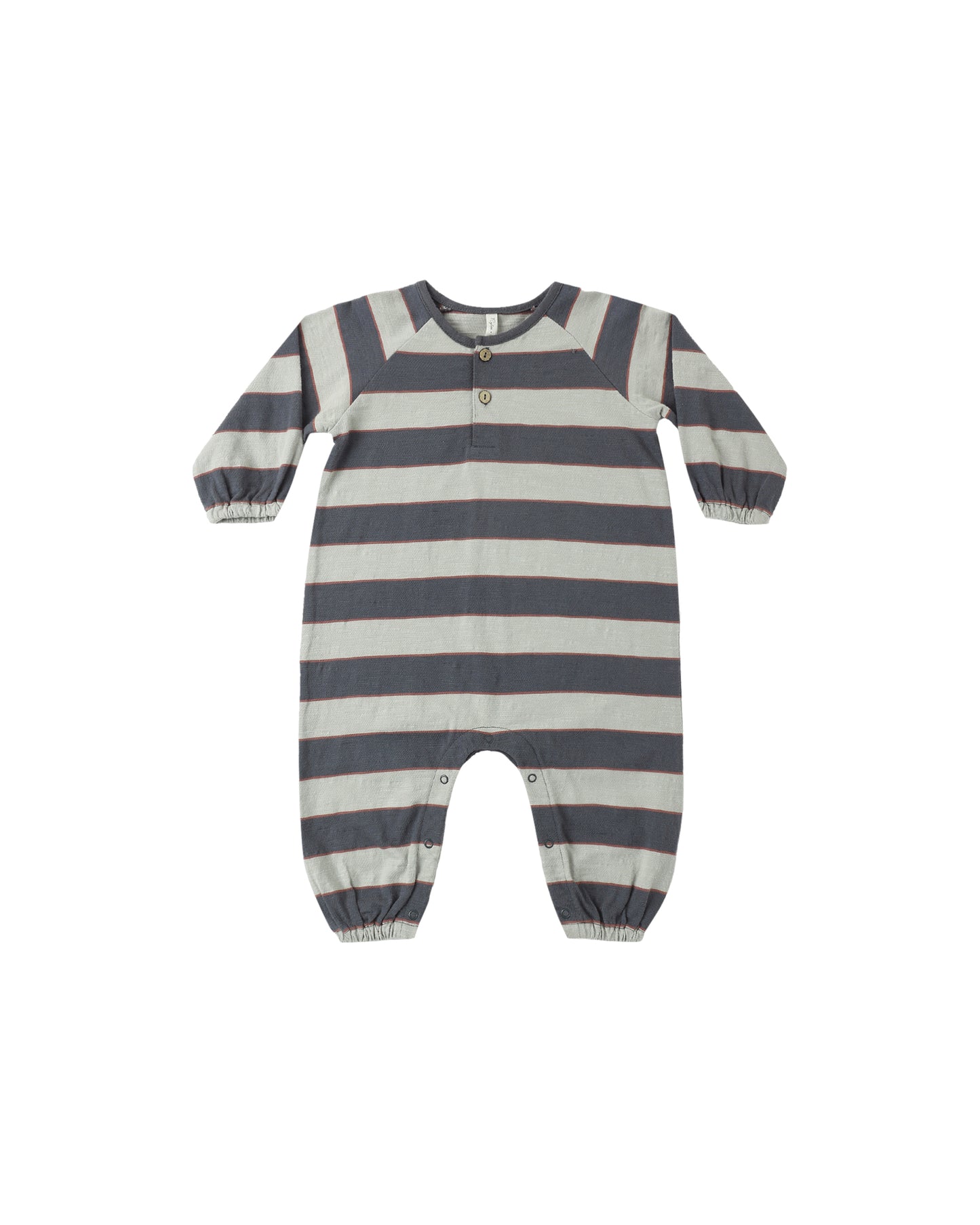 HENLEY JUMPSUIT || SAGE STRIPE