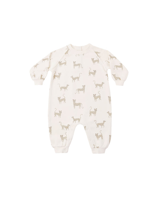 RAGLAN JUMPSUIT || LEOPARD