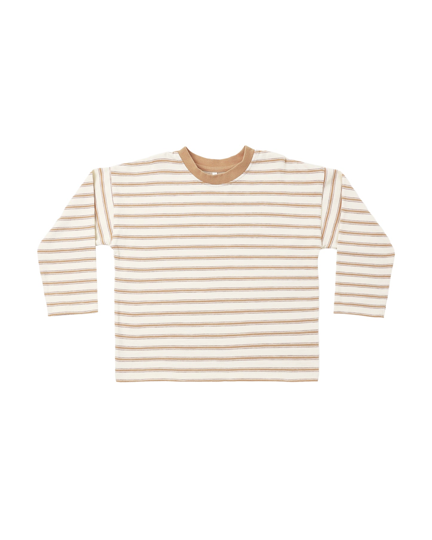 CAMDEN LONG SLEEVE TEE || FAWN STRIPE