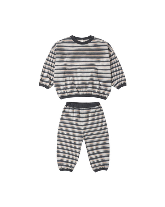 RELAXED SET || BLUE STRIPE