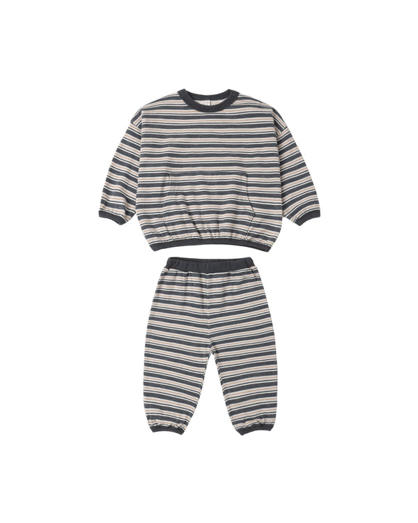 RELAXED SET || BLUE STRIPE