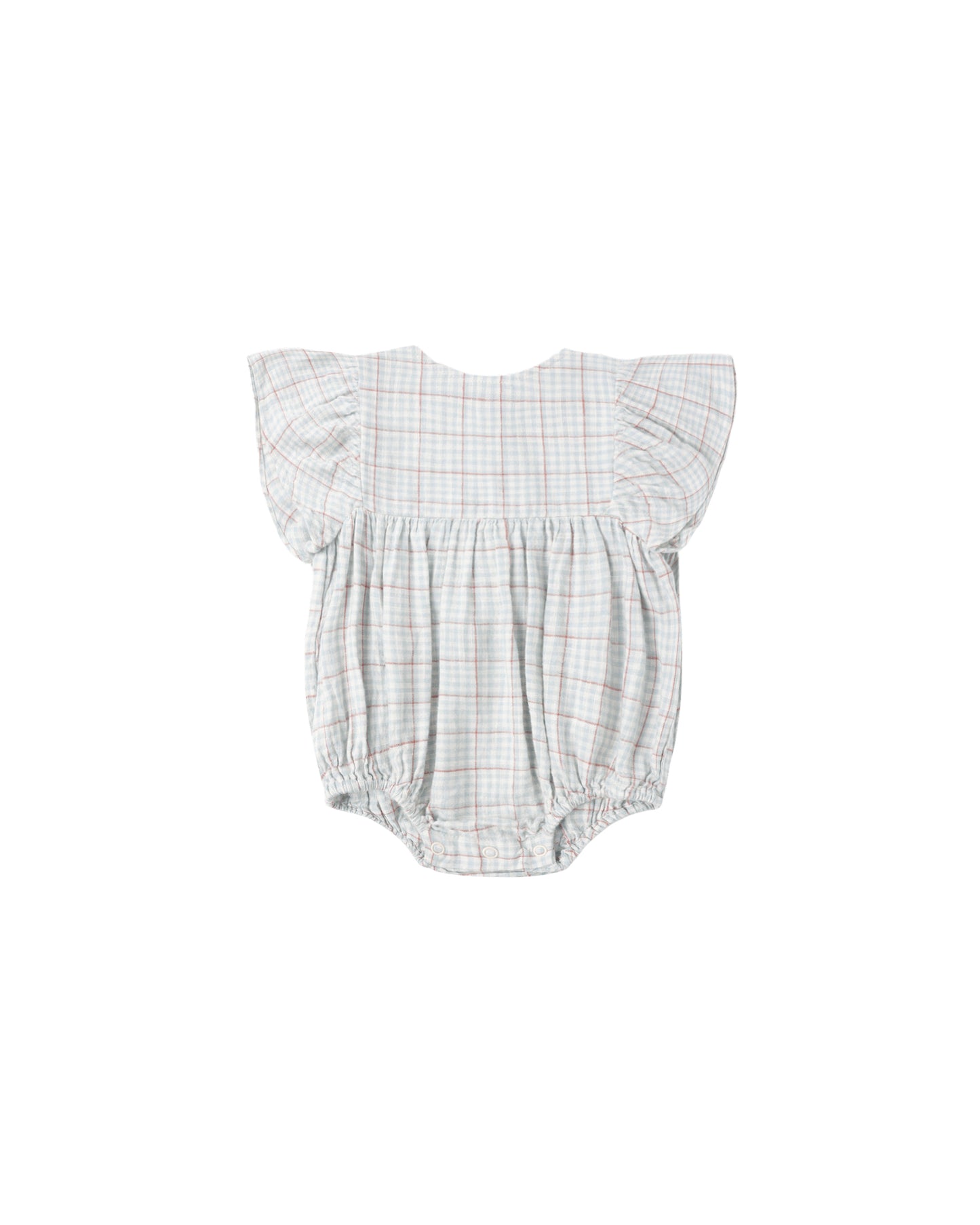 KALEA ROMPER || LIGHT BLUE PLAID