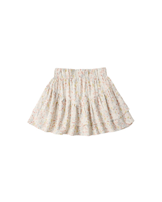 TIERED MINI SKIRT || SUMMER GARDEN