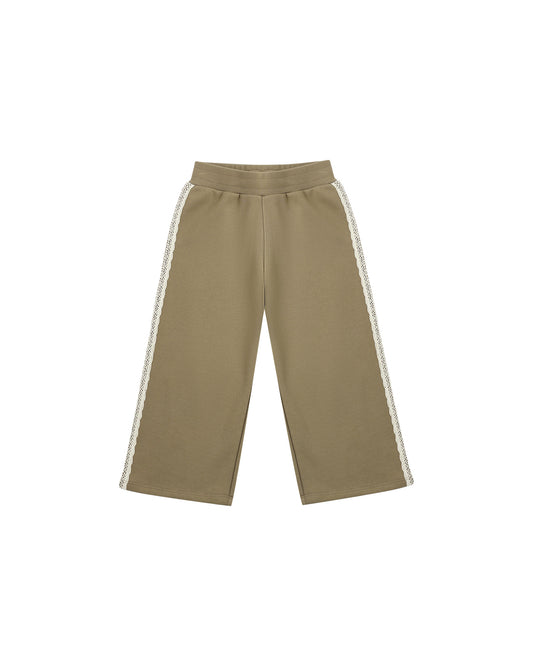 WIDE LEG SWEATPANT || OLIVE