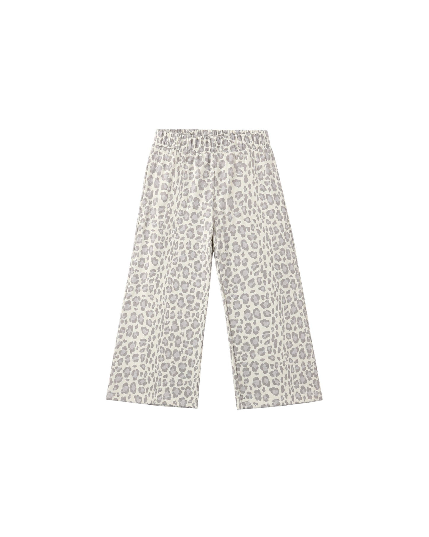 WIDE LEG SWEATPANT || BLUE LEOPARD