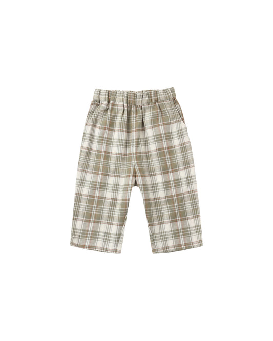 PALMER PANT || OLIVE DOBBY PLAID