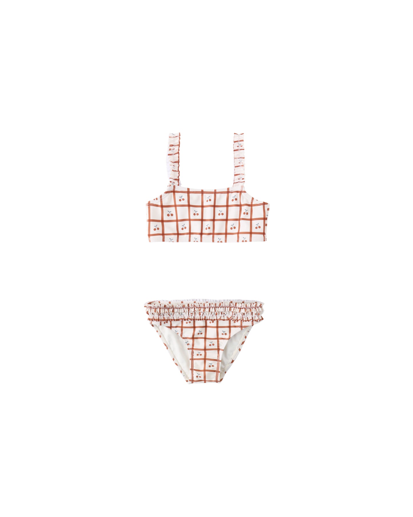 ROUCHED BIKINI || CHERRY CHECK