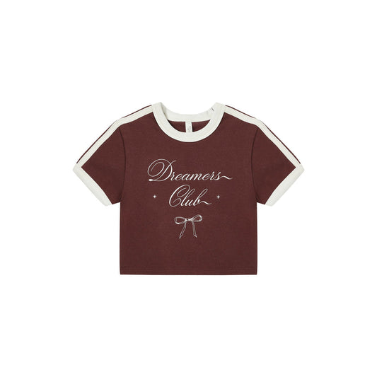 BABY TEE || BURGUNDY TEEN