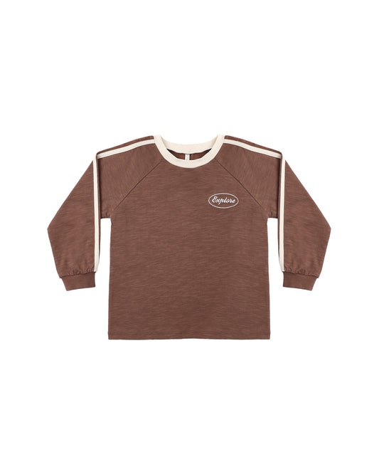 RELAXED LONG SLEEVE TEE || EXPLORE
